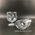 customized clear wine glasses with gold rim